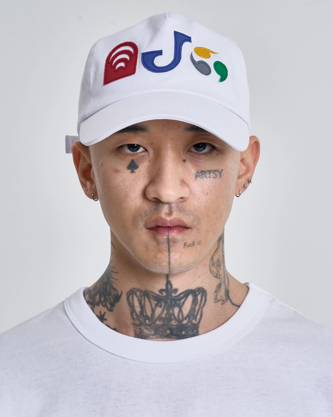 【AJO AJOBYAJO】24SS★ [PBA] AJO Pictogram Applique Cap PBA] AJO Pictogram Nylon Applique Cap [WHITE] - AJOBYAJO